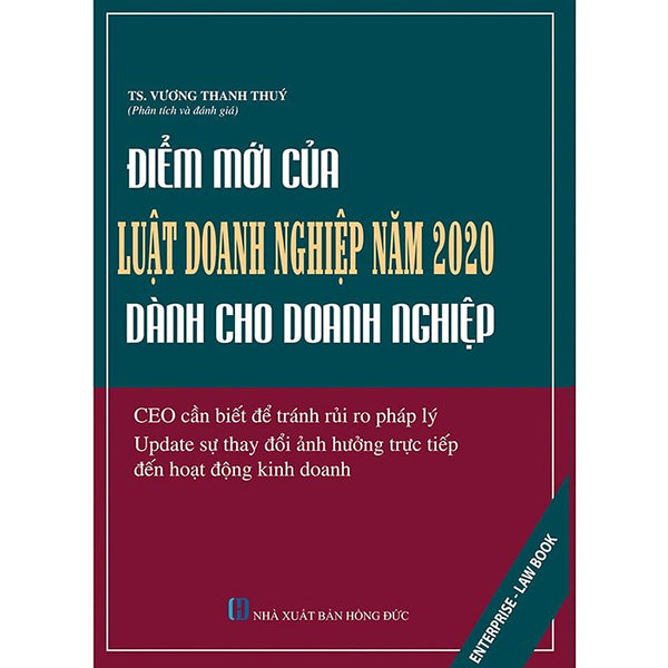 Điểm Mới Của Luật Doanh Nghiệp Năm 2020 Dành Cho Doanh Nghiệp - Tác Giả  Vương Thanh Thúy