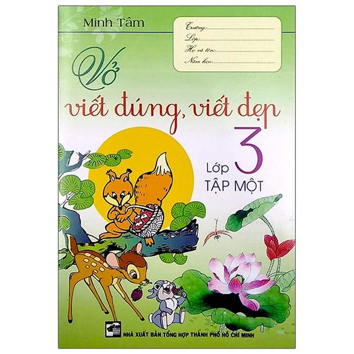 Vở Viết Đúng, Viết Đẹp 3 - Tập 1 Vở Viết Đúng, Viết Đẹp 3 - Tập 1