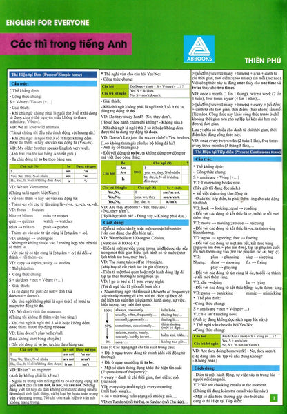 English For Everyone - Các Thì Trong Tiếng Anh - A.B.B