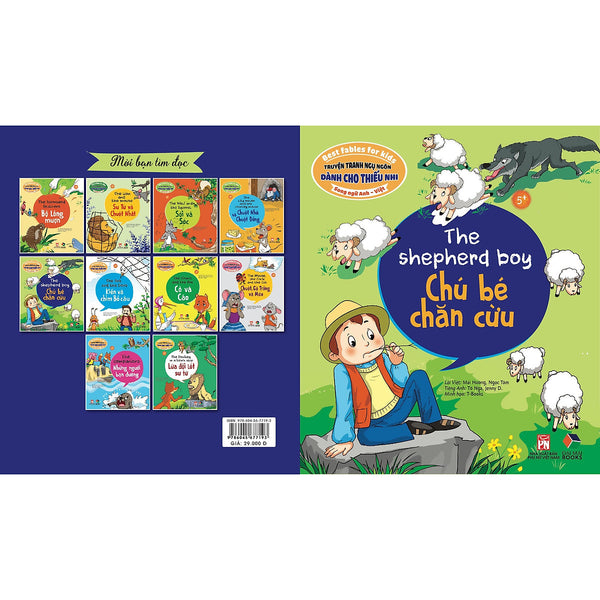 Truyện Tranh Ngụ Ngôn Dành Cho Thiếu Nhi ( Song Ngữ Anh- Việt ) Chú Bé Chăn Cừu