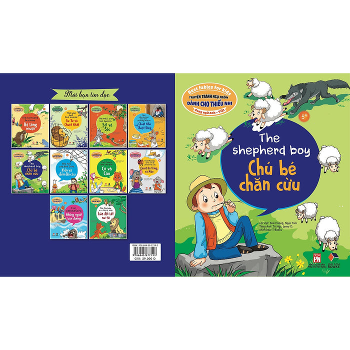 Truyện Tranh Ngụ Ngôn Dành Cho Thiếu Nhi ( Song Ngữ Anh- Việt ) Chú Bé Chăn Cừu Truyện Tranh Ngụ Ngôn Dành Cho Thiếu Nhi ( Song Ngữ Anh- Việt ) Chú Bé Chăn Cừu
