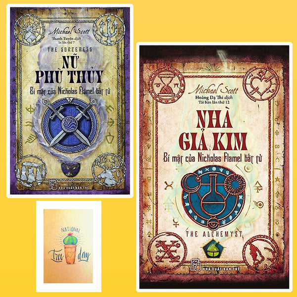 Combo Bí Mật Của Nicholas Flamel : Nhà Giả Kim Và Nữ Phù Thủy ( Tặng Kèm Sổ Tay Xương Rồng)