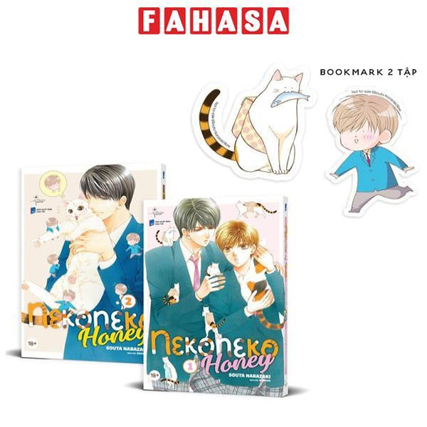 Combo Neko Neko Honey (Bộ 2 Tập) - Tặng Kèm 2 Bookmark Bế Hình Nhân Vật