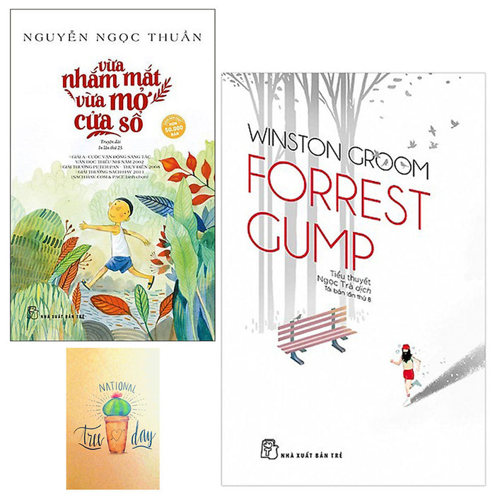 Combo  Forrest Gump Và Vừa Nhắm Mắt Vừa Mở Cửa Sổ( Tặng Kèm Sổ Tay Xương Rồng) Combo  Forrest Gump Và Vừa Nhắm Mắt Vừa Mở Cửa Sổ( Tặng Kèm Sổ Tay Xương Rồng)