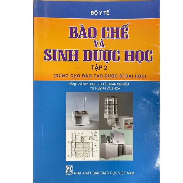 Sách Bào Chế & Sinh Học Dược Tập 2