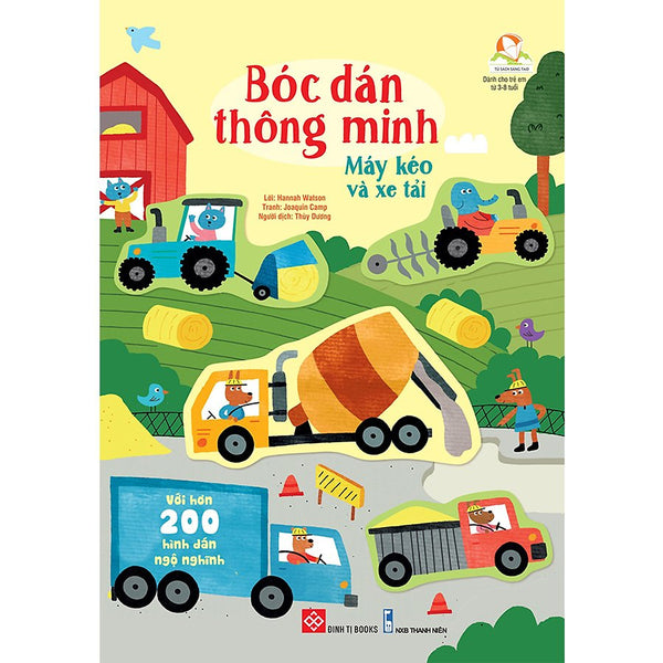 Sách Bóc Dán Thông Minh Sticker Cho Bé 3- 8 Tuổi