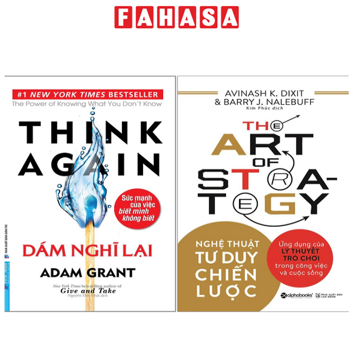 Combo Sách Nghệ Thuật Tư Duy Chiến Lược + Dám Nghĩ Lại (Bộ 2 Cuốn) Combo Sách Nghệ Thuật Tư Duy Chiến Lược + Dám Nghĩ Lại (Bộ 2 Cuốn)