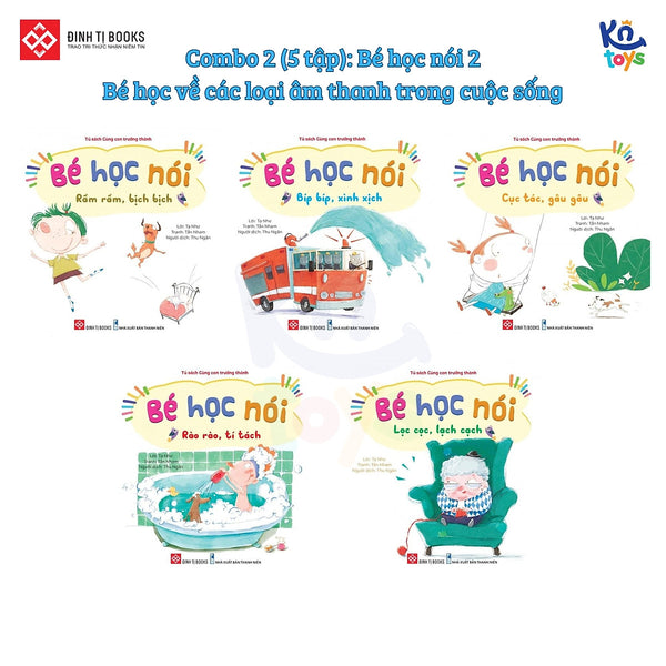 Sách Cùng Con Trưởng Thành - Bé Học Nói – Đinh Tị Books