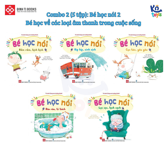 Sách Cùng Con Trưởng Thành - Bé Học Nói – Đinh Tị Books Sách Cùng Con Trưởng Thành - Bé Học Nói – Đinh Tị Books