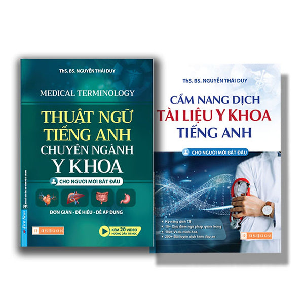 Combo Thuật Ngữ Y Khoa Tiếng Anh + Cẩm Nang Dịch Tài Liệu Y Khoa Tiếng Anh (Cho Người Mới Bắt Đầu)
