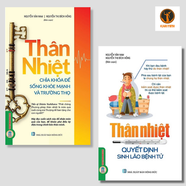 Thân Nhiệt - Chìa Khóa Để Sống Khỏe Mạnh & Trường Thọ, Quyết Định Sinh Lão Bệnh Tử - (Bộ 2 Cuốn)