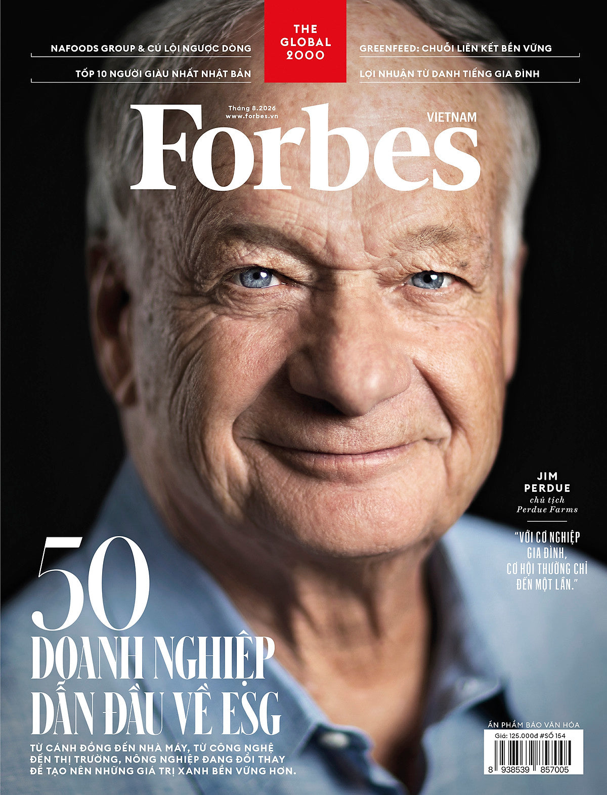 Top 50 Doanh Nghiệp Dẫn Đầu Về Esg - Tạp Chí Forbes Vietnam Số 154 Tháng 8 2026