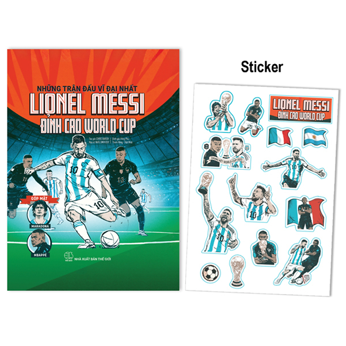 Sách Những Trận Đấu Vĩ Đại Nhất Lionel Messi Đỉnh Cao World Cup