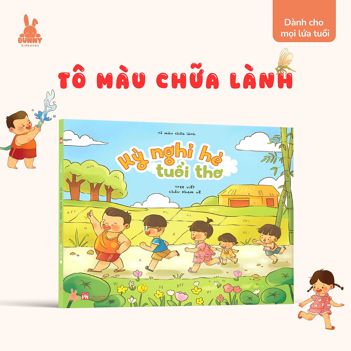 Sách Tô Màu Chữa Lành: Kỳ Nghỉ Hè Tuổi Thơ