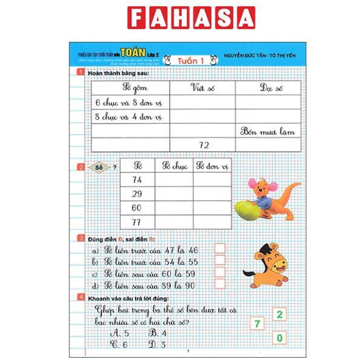 Sách - Phiếu Bài Tập Cuối Tuần Môn Toán Lớp 2