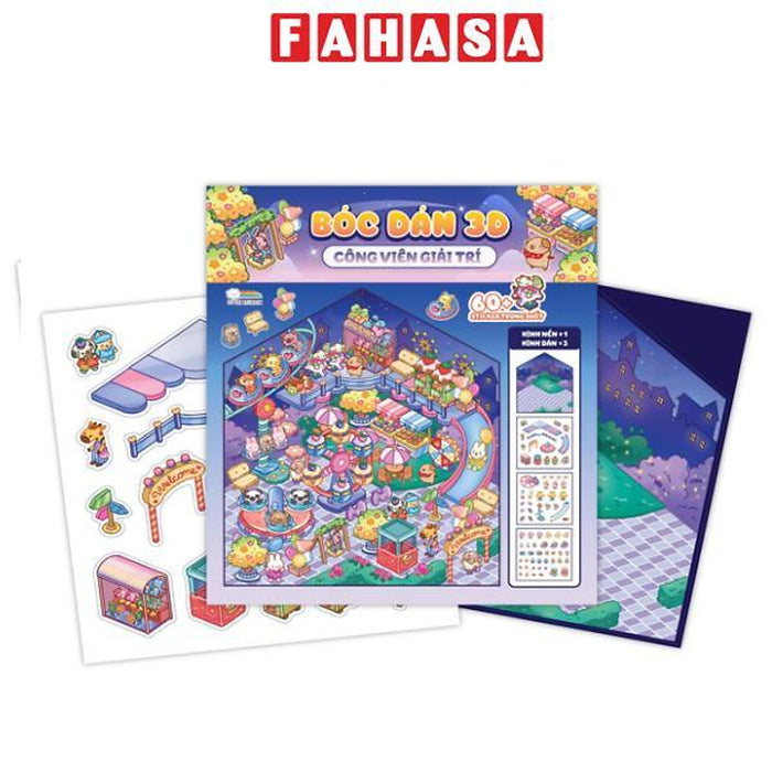 Sách - Bóc Dán 3D - Công Viên Giải Trí