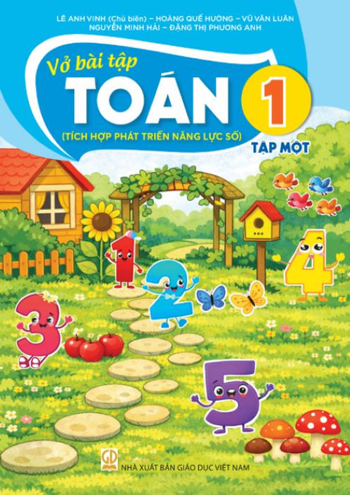 Sách Vở Bài Tập Toán 1- Tập Một- Tích Hợp Phát Triển Năng Lực Số (Kèm Nilon Bọc Sách, Nhãn Tên)