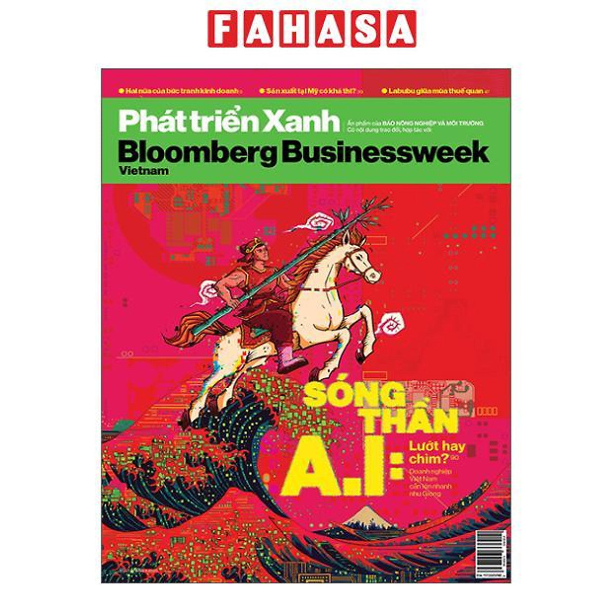 Sách - Tạp Chí Phát Triển Xanh Blooberg Businessweek - Số Tháng 6/2025 - Sóng Thần A.I - Lướt Hay Chìm?