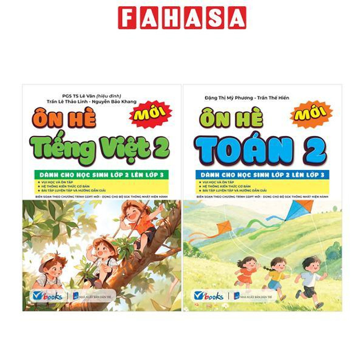Sách - Bộ Sách Ôn Hè Toán-Tiếng Việt 2 - Dành Cho Học Sinh Lớp 2 Lên Lớp 3 (Bộ 2 Cuốn)
