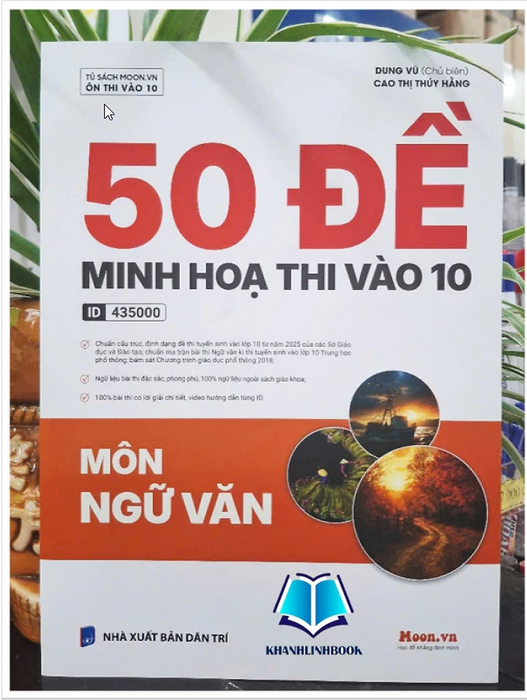 Sách - 50 Đề Minh Hoạ Thi Vào 10 Môn Ngữ Văn