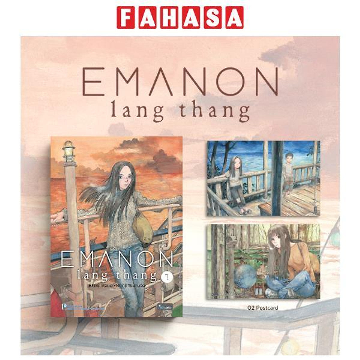 Sách - Emanon Lang Thang - Tập 1 - Tặng Kèm 2 Postcard Bồi Cứng