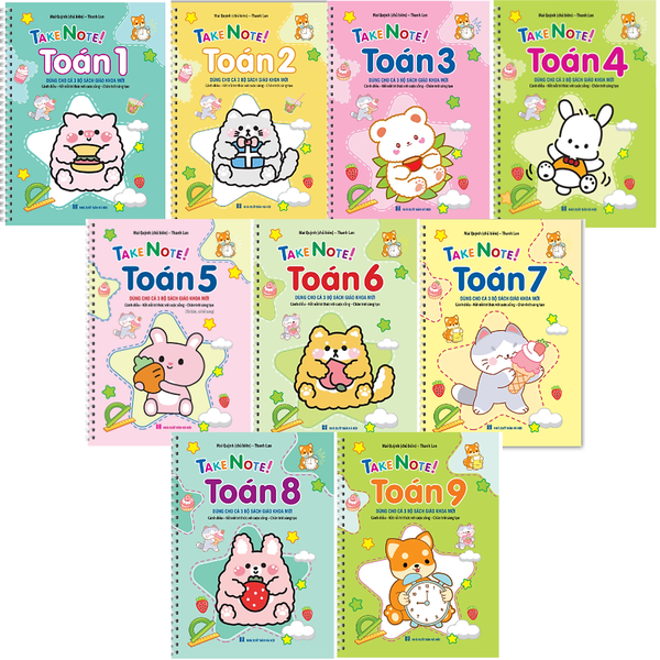 Sách - Take Note! Toán 1 2 3 4 5 6 7 8 9 - Dùng Cho Cả 3 Bộ Sách Giáo Khoa (Có Lò Xo)