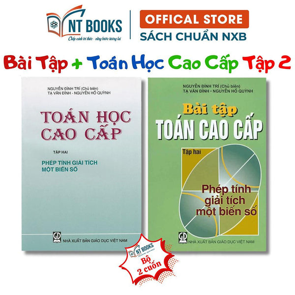 Sách - Bộ Toán Học Cao Cấp Và Bài Tập Toán Cao Cấp Tập 2 - Phép Tính Giải Tích Một Biến Số - Khổ Nhỏ - Nxb Giáo Dục - Hv