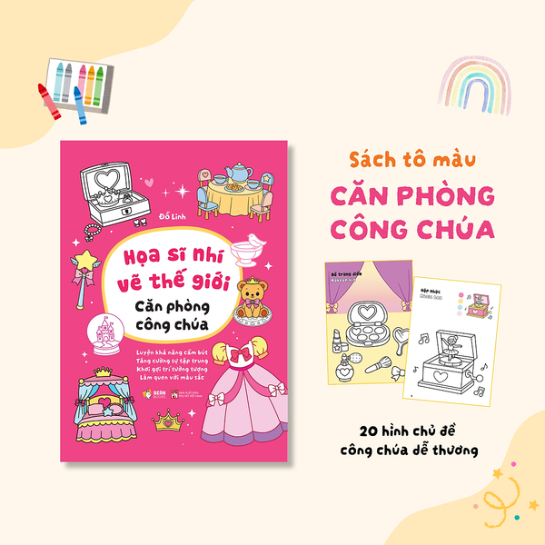 Bộ Sách Tô Màu 6 Cuốn Họa Sĩ Nhí Vẽ Thế Giới