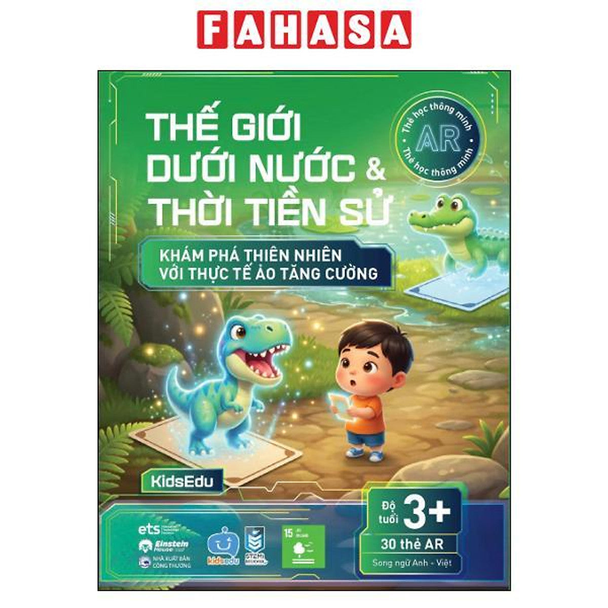 Sách - Thẻ Học Thông Minh Ar - Thế Giới Dưới Nước Và Thời Tiền Sử - Khám Phá Thiên Nhiên Với Thực Tế Ảo Tăng Cường