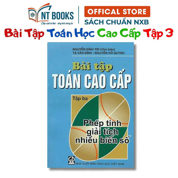 Sách - Bài Tập Toán Cao Cấp Tập 3 - Phép Tính Giải Tích Nhiều Biến Số - Khổ Nhỏ - Nxb Giáo Dục - Hv