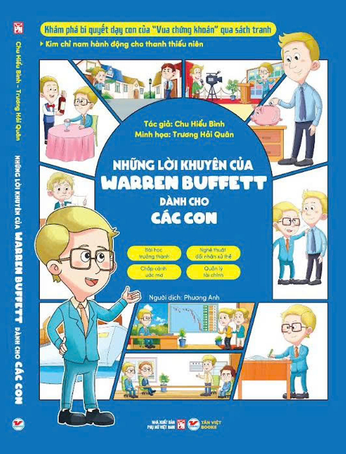 Bộ 2 Cuốn Truyện Tranh “Những Bức Thư Của Các Tỷ Phú Thế Giới Dành Cho Con”- Chu Hiểu Bình- Nxb Phụ Nữ Việt Nam- Tân Việt Books