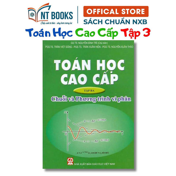 Sách - Toán Học Cao Cấp Tập 3 - Chuỗi Và Phương Trình Vi Phân  - Khổ To - Nxb Giáo Dục - Hv