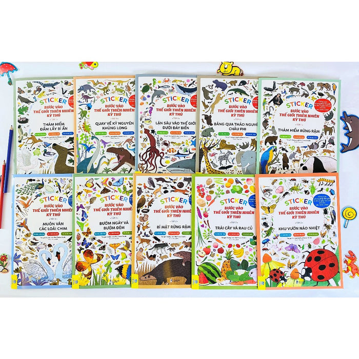 Sách - Sticker Bước Vào Thế Giới Thiên Nhiên Kỳ Thú - Ndbooks