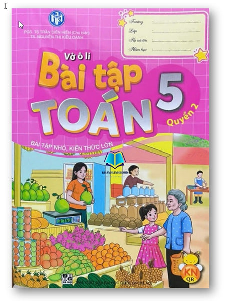 Sách - Vở Ô Li Bài Tập Toán 5 - Quyển 1 + 2 (Kn)