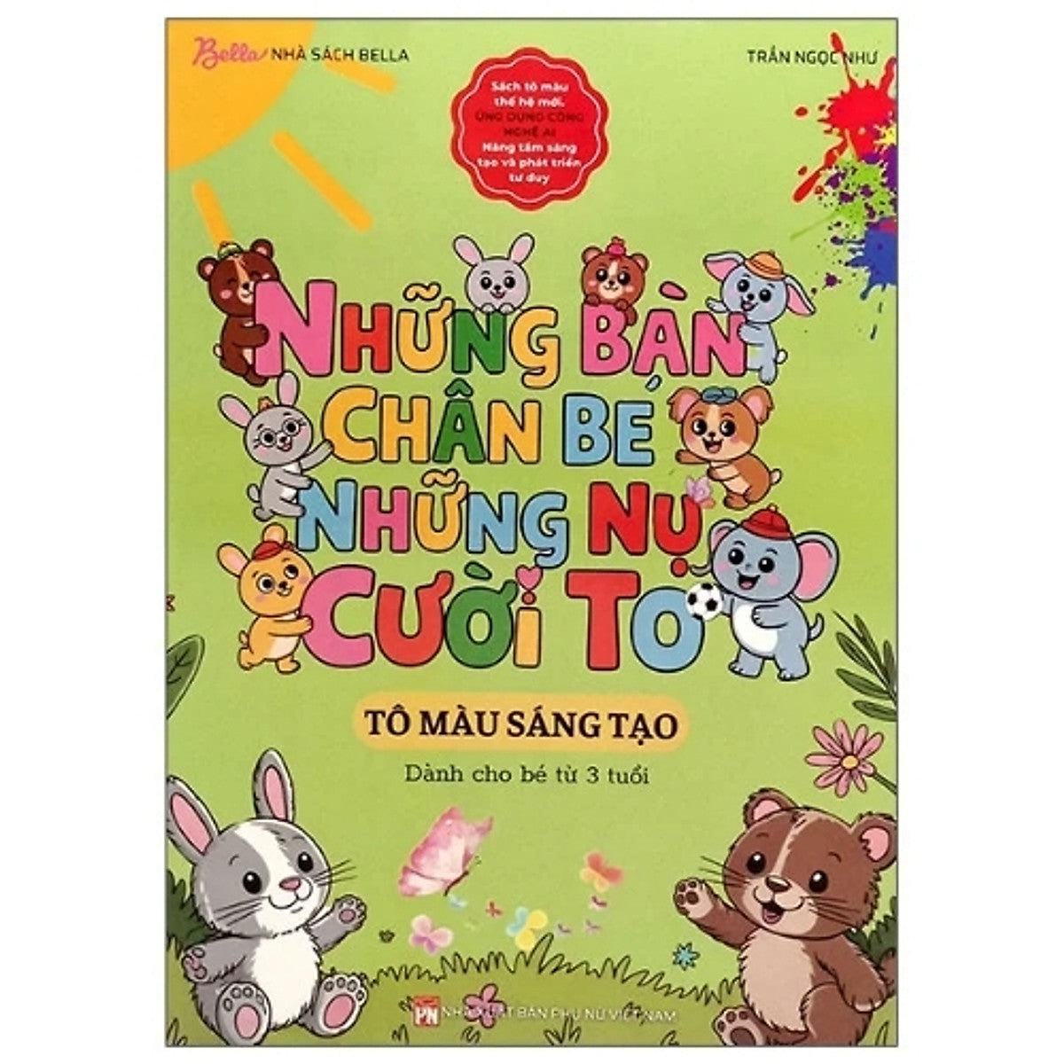 Sách Tô Màu Sáng Tạo - Những Bàn Chân Bé Những Nụ Cười To