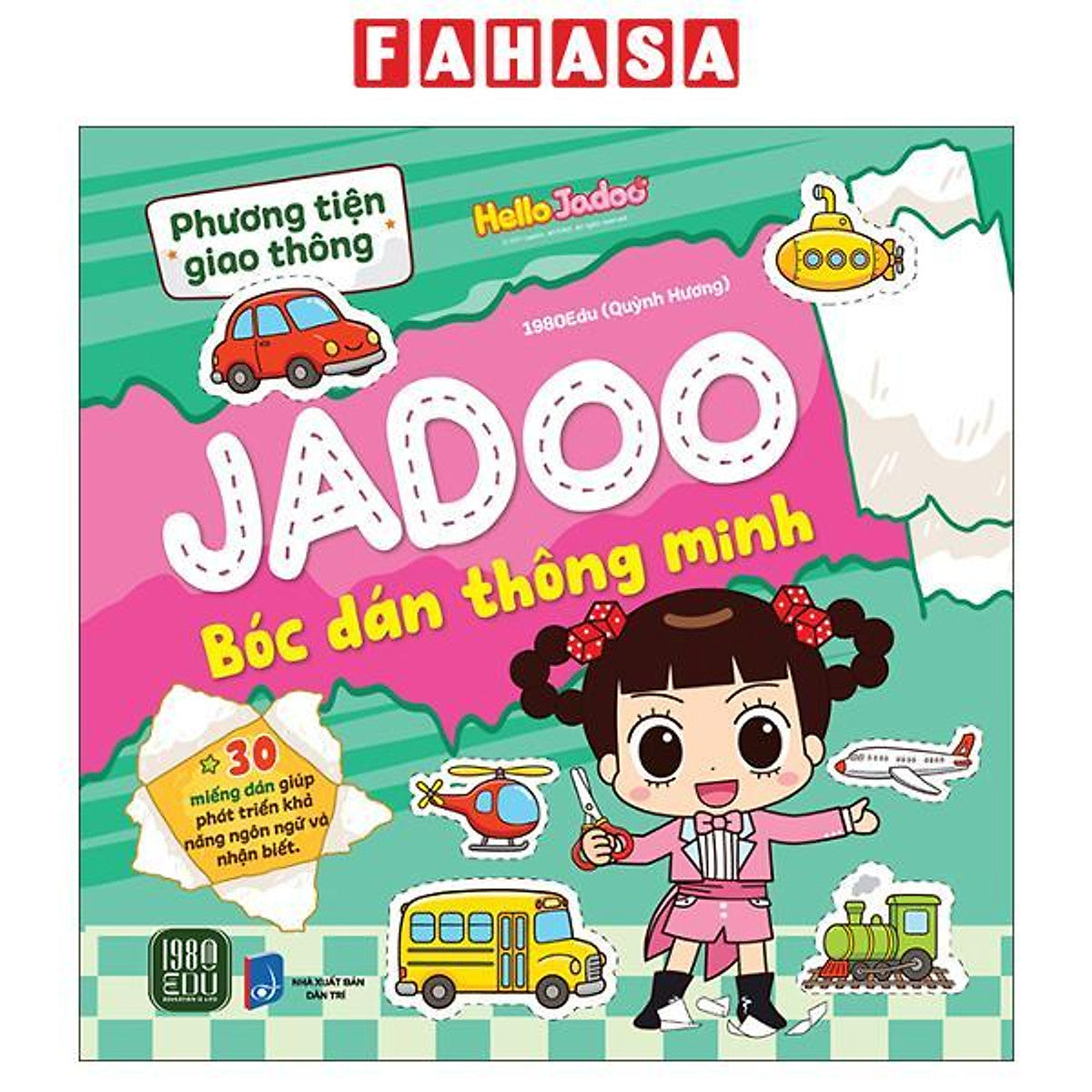 Sách - Jadoo Bóc Dán Thông Minh - Phương Tiện Giao Thông