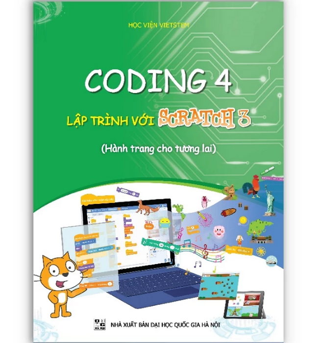 Sách - Coding 4 Lập Trình Cới Scratch 3 (Dành Cho Học Sinh Lớp 4)