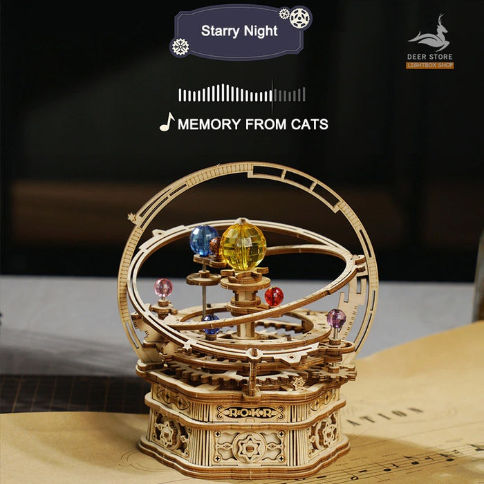 [Bản Tiếng Anh] Hộp nhạc mô hình tự lắp ráp Music Box Robotime | ROKR AMK41 - AMK62 - AMK63