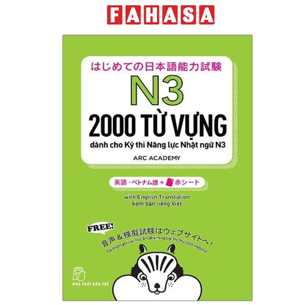 Sách - 2000 Từ Vựng Cần Thiết Cho Kỳ Thi Năng Lực Nhật Ngữ N3 (Tái Bản 2025)