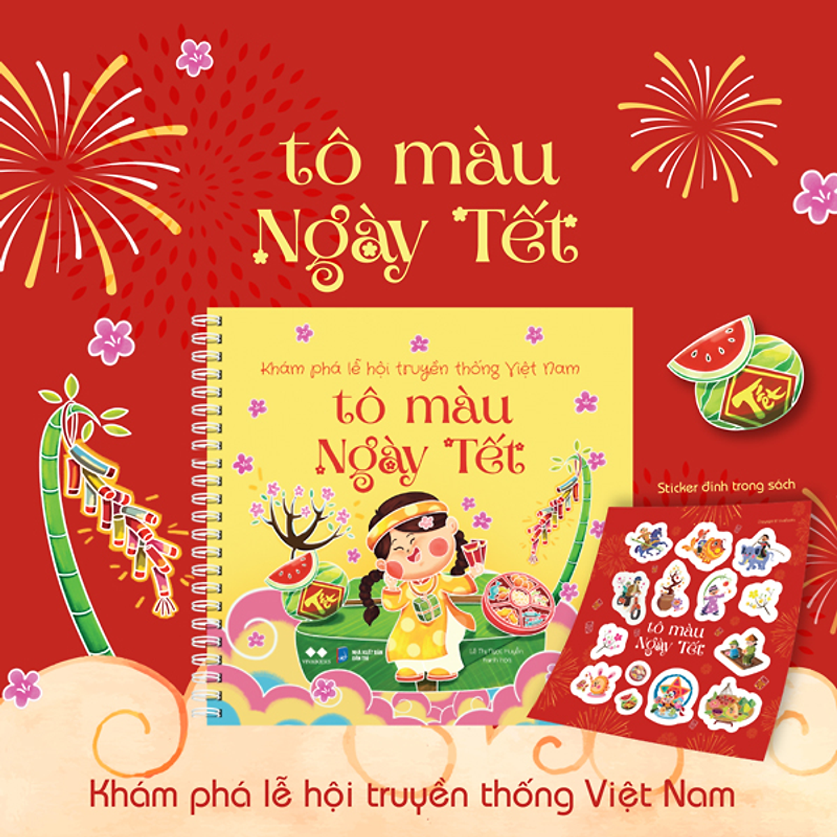 Sách Tô Màu Ngày Tết - Khám Phá Lễ Hội Truyền Thống Việt Nam