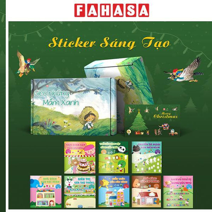 Sách - Hộp Quà Giáng Sinh Cho Bé Phát Triển Toàn Diện Về Tư Duy Và Tính Cách - Sticker Sáng Tạo