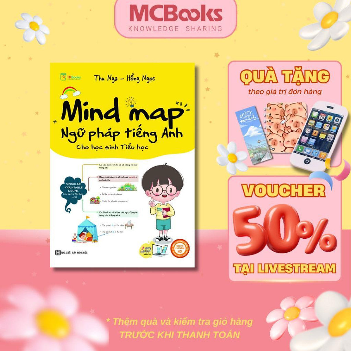 Sách - Mindmap Ngữ Pháp Tiếng Anh Cho Học Sinh Tiểu Học - Mcbooks