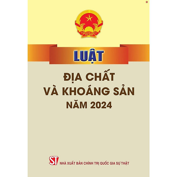 Sách Luật Địa Chất Và Khoáng Sản Năm 2024