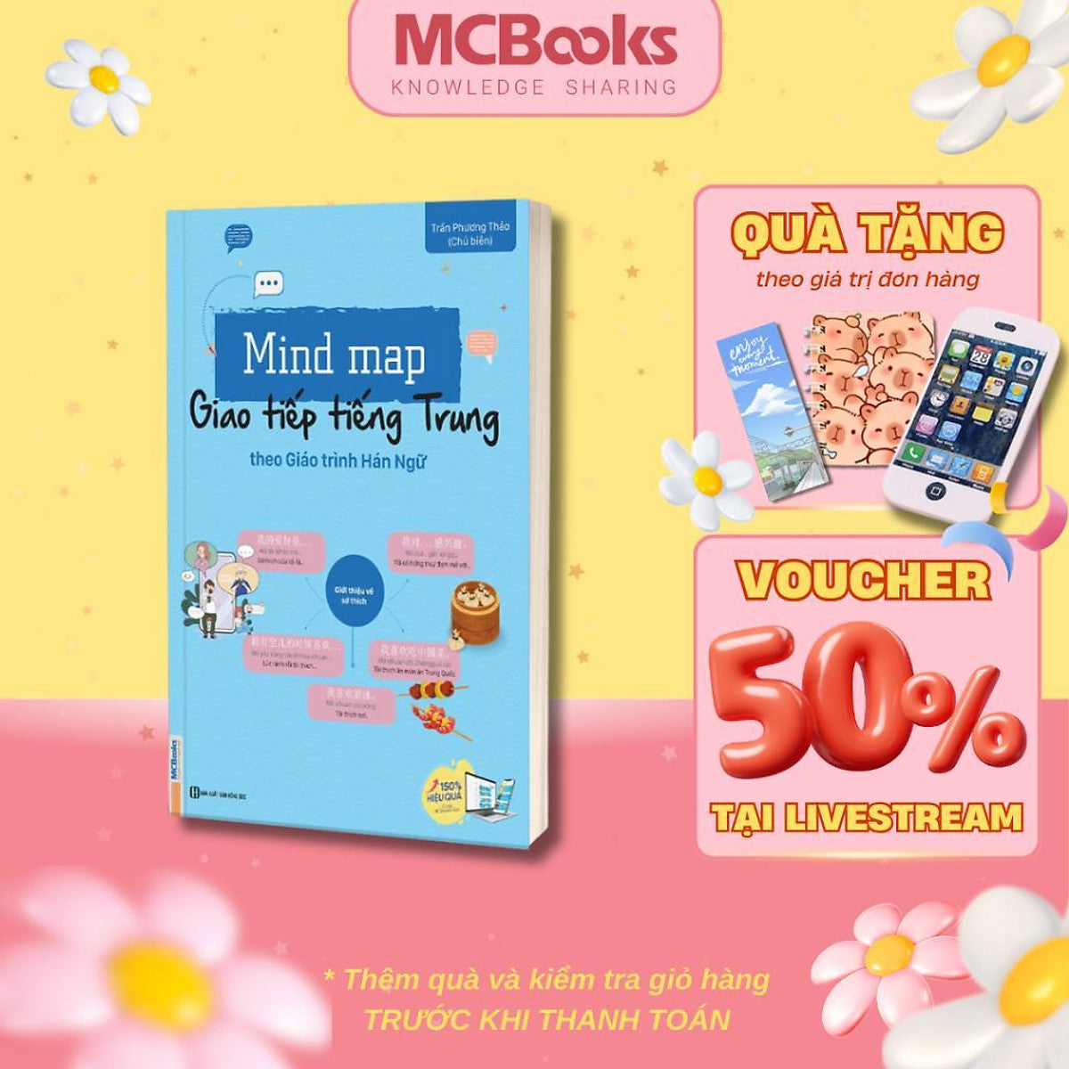Sách - Mindmap Giao Tiếp Tiếng Trung Theo Giáo Trình Hán Ngữ - Mcbooks