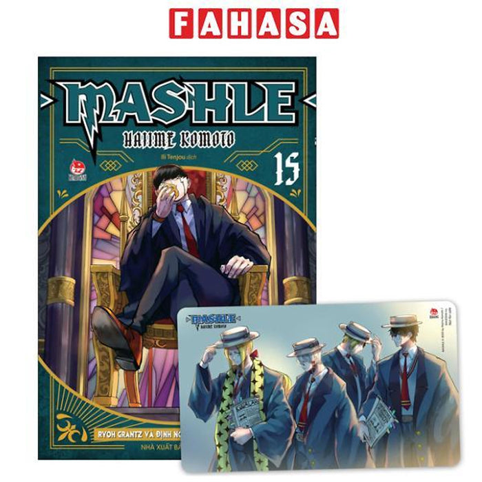 Sách - Mashle - Tập 15 - Ryoh Grantz Và Định Nghĩa Đàn Ông Đích Thực - Tặng Kèm Postcard Pvc