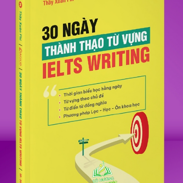 Sách Từ Vựng Ielts - 30 Ngày Thành Thạo Từ Vựng Ielts Writing Moonbook #Huongbook