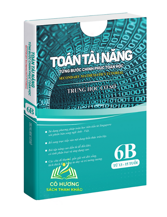 Sách Toán Tài Năng 6B Sách Toán Có Lời Giải Lớp 6 Bìa Mềm 200 Trang