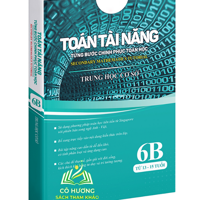 Sách Toán Tài Năng 6B Sách Toán Có Lời Giải Lớp 6 Bìa Mềm 200 Trang