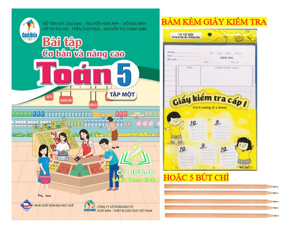 Sách - Bài Tập Cơ Bản Và Nâng Cao Toán 5 - Tập 1 (Cánh Diều)