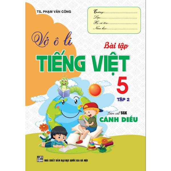 Sách - Vở Ô Li Bài Tập Tiếng Việt Lớp 5 - Tập 2(Bám Sát Sgk Cánh Diều) (Ha-Mk)